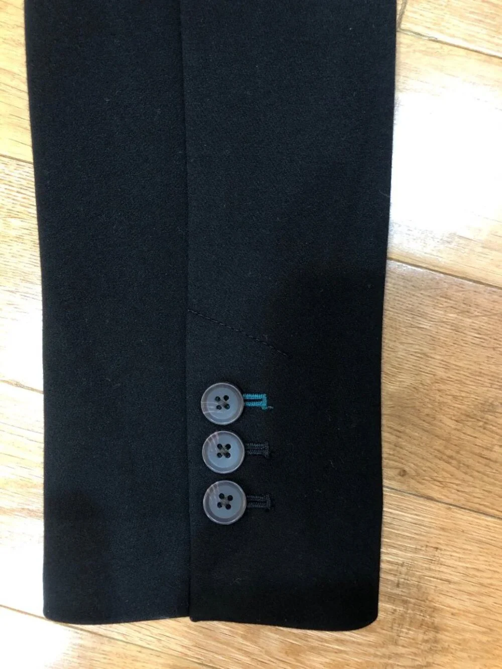 Boden WE545 Marylebone Ponte Blazer Black Stretch Tailored Polka Dot Lining Sz 8